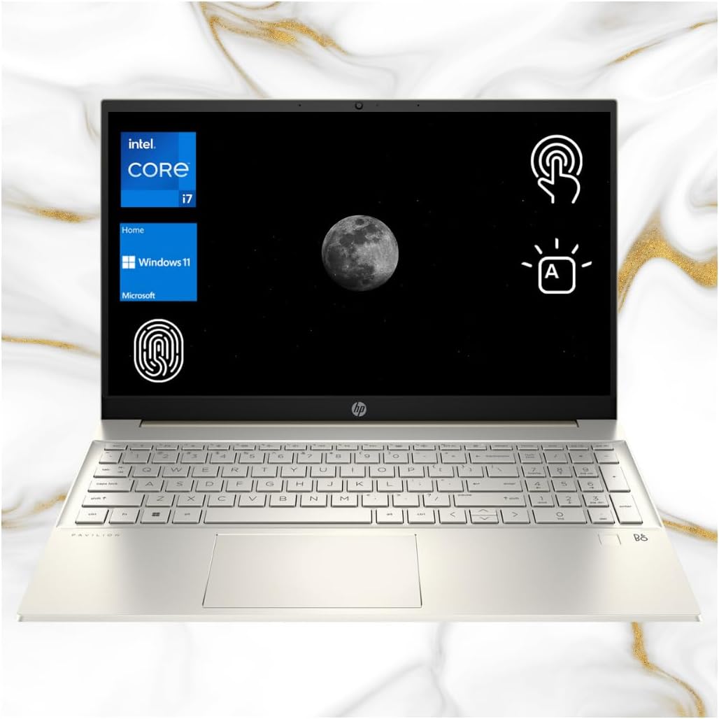 HP Pavilion 15.6" Traditional Laptop Intel Core i7 16GB RAM Intel Iris Xe Graphics 512GB SSD Storage Windows 11 Home 60Hz - Gold