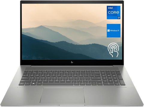 HP Envy Traditional Laptop 17.3" Intel Core i7 12GB RAM Intel Iris Xe Graphics 1TB SSDSSD Storage Windows 11 Home 60Hz - Silver