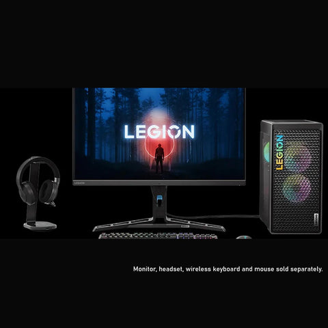 Lenovo Legion T5 Gen 8 Gaming Tower Desktop, AMD Ryzen 7 7700, NVIDIA GeForce RTX 4070, 16GB DDR5 RAM, 1TB PCIe M.2 SSD, Wi-Fi 6, Windows 11 Home, Grey
