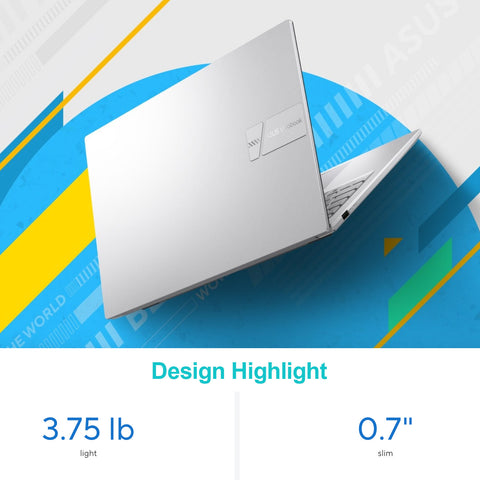 ASUS Vivobook 15 15.6" Traditional Laptop Intel Core 5 12GB RAM Intel Graphics 512GB SSD Storage Windows 11 Home 60Hz - Silver