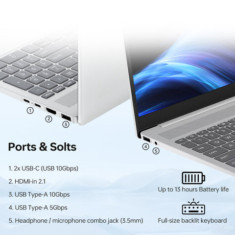 HP OmniBook 16" Traditional Laptop Intel Core Ultra 7 32GB RAM Intel Graphics 1TB SSD Storage Windows 11 Home 60Hz - Silver
