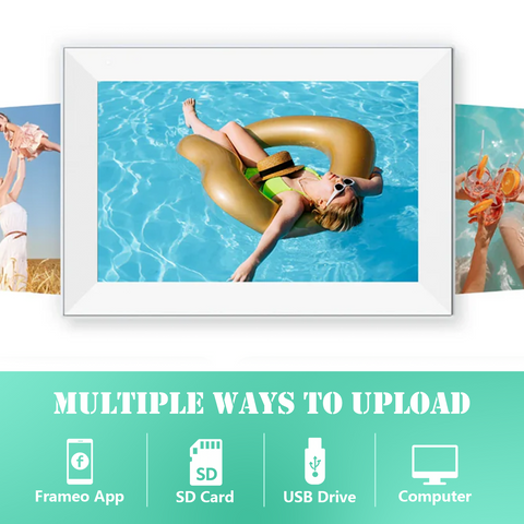 Pexar by Lexar 10.1 inches WiFi Digital Photo Frame | HD Anti-Glare Touch Display | Share Photos/Videos via App | Perfect for Gifting