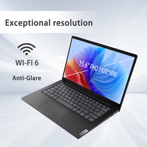 LENOVO V-Series V15 15.6-in Traditional Laptop AMD Ryzen 7 16GB RAM AMD Radeon Graphics 1TB SSD Storage Windows 11 Home 60Hz - Black