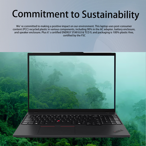 LENOVO ThinkPad T16 16" Traditional Laptop Intel Core Ultra 7 32GB RAM Intel Graphics 512GB SSD Storage Windows 11 Pro 60Hz - Black