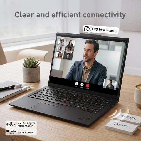 Lenovo ThinkPad X1 Carbon AI 14 in WUXGA Touch Business Laptop, Core Ultra 7 255U, 32GB RAM, 2TB SSD, Wi-Fi 6, Win11 Pro, Black