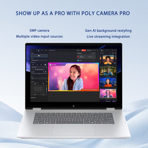 HP OmniBook 7 16" 2-in-1 Laptop Intel Core Ultra 7 32GB RAM Intel Arc 140V 1TB SSD Storage Windows 11 Home 60Hz - Silver