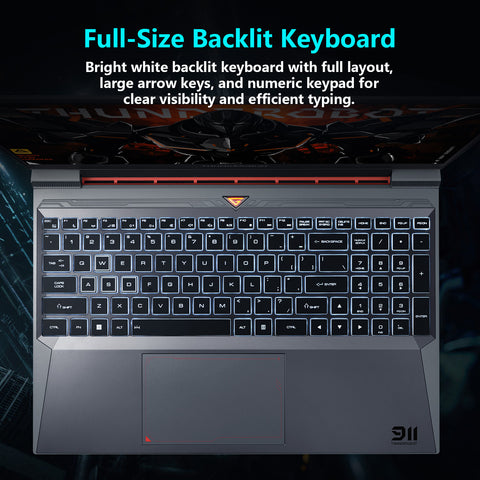 THUNDEROBOT Storm 15 15.6 inches Traditional Laptop Intel Core i7 64GB RAM NVIDIA GeForce RTX 4050 2TB SSD Storage Windows 11 Home 165Hz - Black