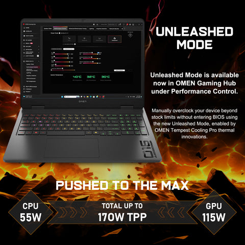 HP Omen 16z-ap000 Gaming Traditional Laptop, 16" FHD+ 1920x1200 Non-touch 144Hz, AMD Ryzen 9 8940HX, NVIDIA GeForce RTX 5060, 64GB DDR5 SODIMM, 1TB PCIe M.2 SSD, Wi-Fi 6, Windows 11 Home, Black