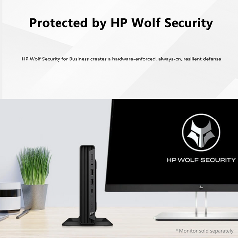 HP ProDesk 400 Mini Desktop Intel Core i5 16GB RAM Intel UHD Graphics 1TB SSD Storage Windows 11 Pro - Black