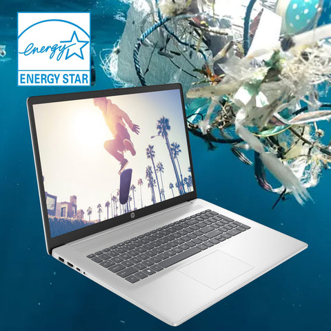 HP Essential 17.3" Traditional Laptop Intel Core i3 4GB RAM Intel UHD Graphics 128GB eMMC Storage Windows 11 Home 60Hz - Silver