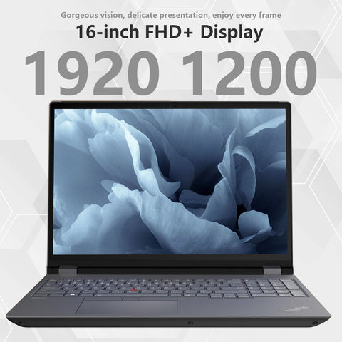 LENOVO ThinkPad P16 16" Mobile Workstation Laptop Intel Core i9 32GB RAM NVIDIA Quadro RTX 2000 Ada 1TB SSD Storage Windows 11 Pro 60Hz - Black