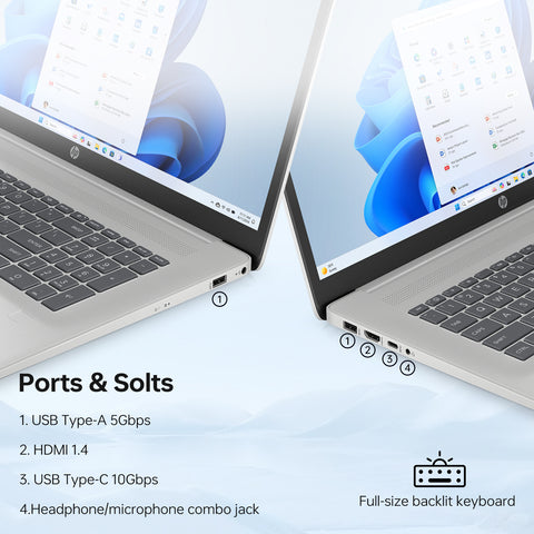 HP Essential 17.3" Traditional Laptop Intel Core Ultra 5 8GB RAM Intel Graphics 512GB SSD Storage Windows 11 Home 60Hz - Silver