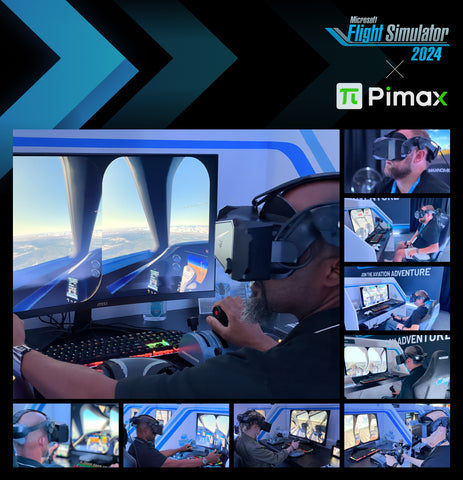Pimax Crystal Super PCVR Headset - 57 PPD, 3840x3840 Per Eye Ultra-clear Resolution, 120¡ã HFOV, Lightweight, for Flight/Racing Sim & other VR Gamings