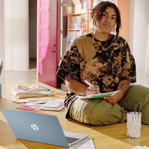 HP Essential 15.6" Traditional Laptop Intel Core i3 8GB RAM Intel UHD Graphics 256GB SSD Storage Windows 11 Home 60Hz - Blue