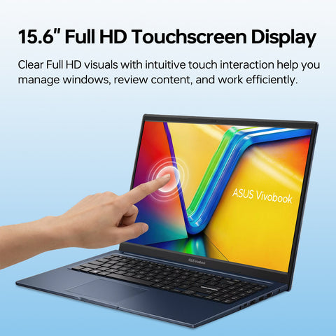 ASUS Vivobook 15 15.6 in Traditional Laptop Intel Core 7 16GB RAM Intel Graphics 2TB SSD Storage Windows 11 Pro 60Hz - Blue