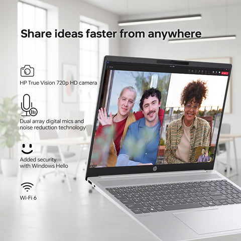 HP Essential 17.3 inches Traditional Laptop Intel Core Ultra 7 32GB RAM Intel Graphics 2TB SSD Storage Windows 11 Pro 60Hz - Silver