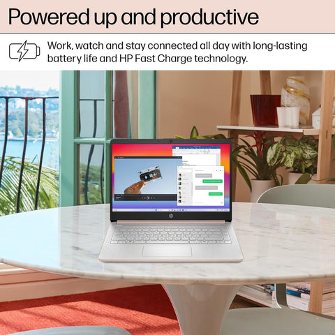 HP Essential 14 inches Traditional Laptop 14 HD Non-touch 60Hz Intel N-Series N150 Intel Graphics 8GB RAM 128GB eMMC Storage Windows 11 Pro - Rose