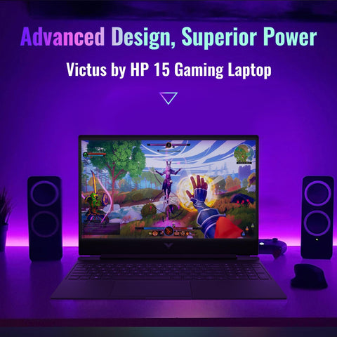 HP Victus 15.6" Traditional Laptop Intel Core i5 16GB RAM NVIDIA GeForce RTX 4050 512GB SSD Storage Windows 11 Home 144Hz - Black