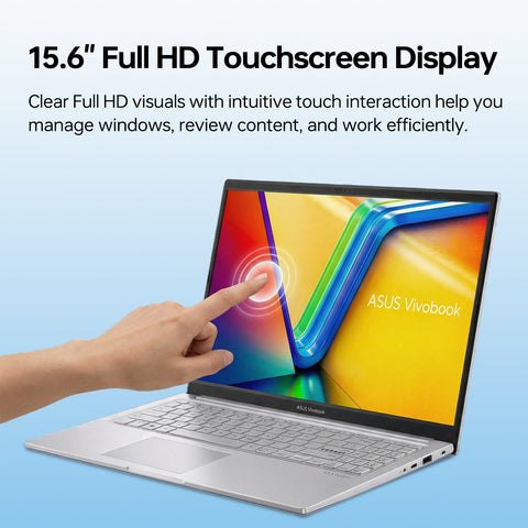 ASUS Vivobook 15 15.6-in Traditional Laptop Intel Core 7 40GB RAM Intel Graphics 2TB SSD Storage Windows 11 Pro 60Hz - Silver
