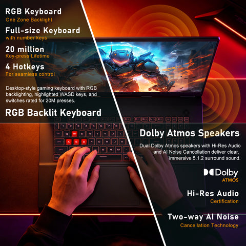 ASUS TUF A18 FA808UM Gaming Traditional Laptop, 18" FHD+ 1920x1200 Non-touch 144Hz, AMD Ryzen 7 260, NVIDIA GeForce RTX 5060, 16GB DDR5 SODIMM, 1TB PCIe M.2 SSD, Wi-Fi 6, Windows 11 Home, Grey