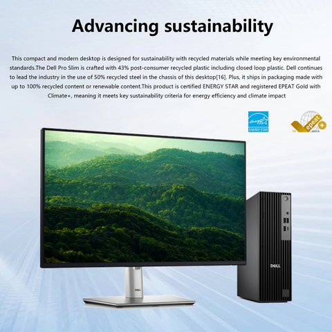 DELL Pro Slim MFF Desktop Intel Core Ultra 5 8GB RAM Intel Graphics 512GB SSD Storage Windows 11 Pro - Black