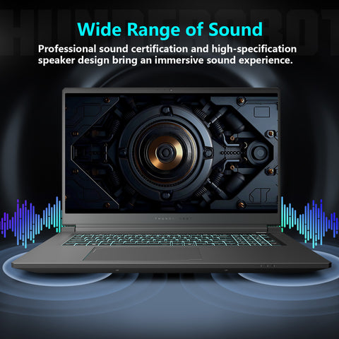 THUNDEROBOT Storm 17.3 inches Traditional Laptop Intel Core i7 64GB RAM RAM NVIDIA GeForce RTX 5070 2TB SSD Storage Windows 11 Home 165Hz - Black