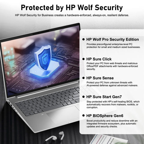 HP ProBook 460 16 in Traditional Laptop Intel Core Ultra 7 32GB RAM Intel Graphics 1TB SSD Storage Windows 11 Pro 60Hz - Silver