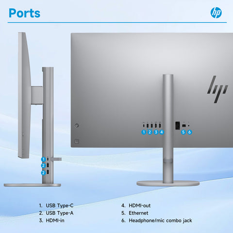 HP OmniStudio X 31.5" All-in-One Intel Core Ultra 7 16GB RAM NVIDIA GeForce RTX 4050 512GB SSD Storage Windows 11 Home 60Hz - Silver