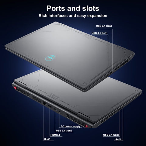 Thunderobot Radiant 16 4060 2.5K Gaming Laptop, 16" WQXGA 240Hz Display, Intel Core i9-13900HX, GeForce RTX 4060, 16GB DDR5 RAM, 512GB PCIe SSD, RGB Backlit Keyboard, Wi-Fi 6, Win 11 Home, Gray