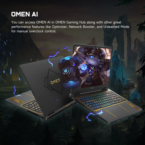 HP Omen 16 inches Traditional Laptop Intel Core i7 64GB RAM NVIDIA GeForce RTX 5070 2TB SSD Storage Windows 11 Home 240Hz - Black