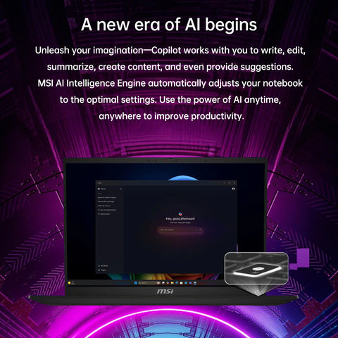 MSI Summit A16 16" 2-in-1 Laptop AMD Ryzen AI 9 32GB RAM AMD Radeon Graphics 1TB SSD Storage Windows 11 Pro 165Hz - Black