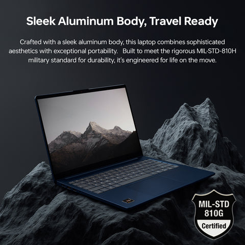 Lenovo IdeaPad Slim 5 16" Premium Traditional Laptop AMD Ryzen AI 7 350 16GB RAM AMD Radeon Graphics 512GB SSD Storage Windows 11 Home FHD+ 60Hz - Blue