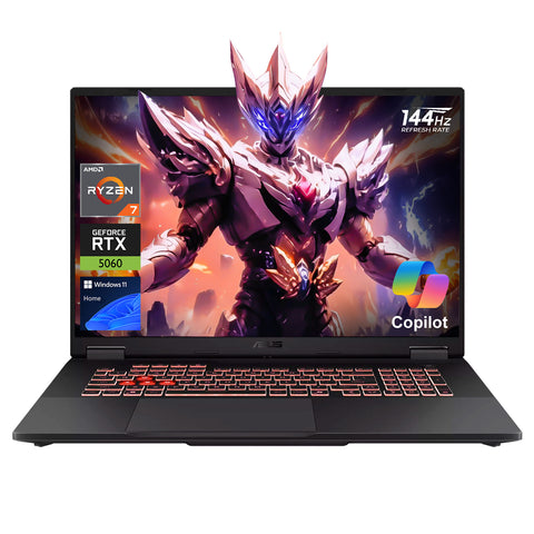 ASUS TUF A18 FA808UM Gaming Traditional Laptop, 18" FHD+ 1920x1200 Non-touch 144Hz, AMD Ryzen 7 260, NVIDIA GeForce RTX 5060, 16GB DDR5 SODIMM, 1TB PCIe M.2 SSD, Wi-Fi 6, Windows 11 Home, Grey