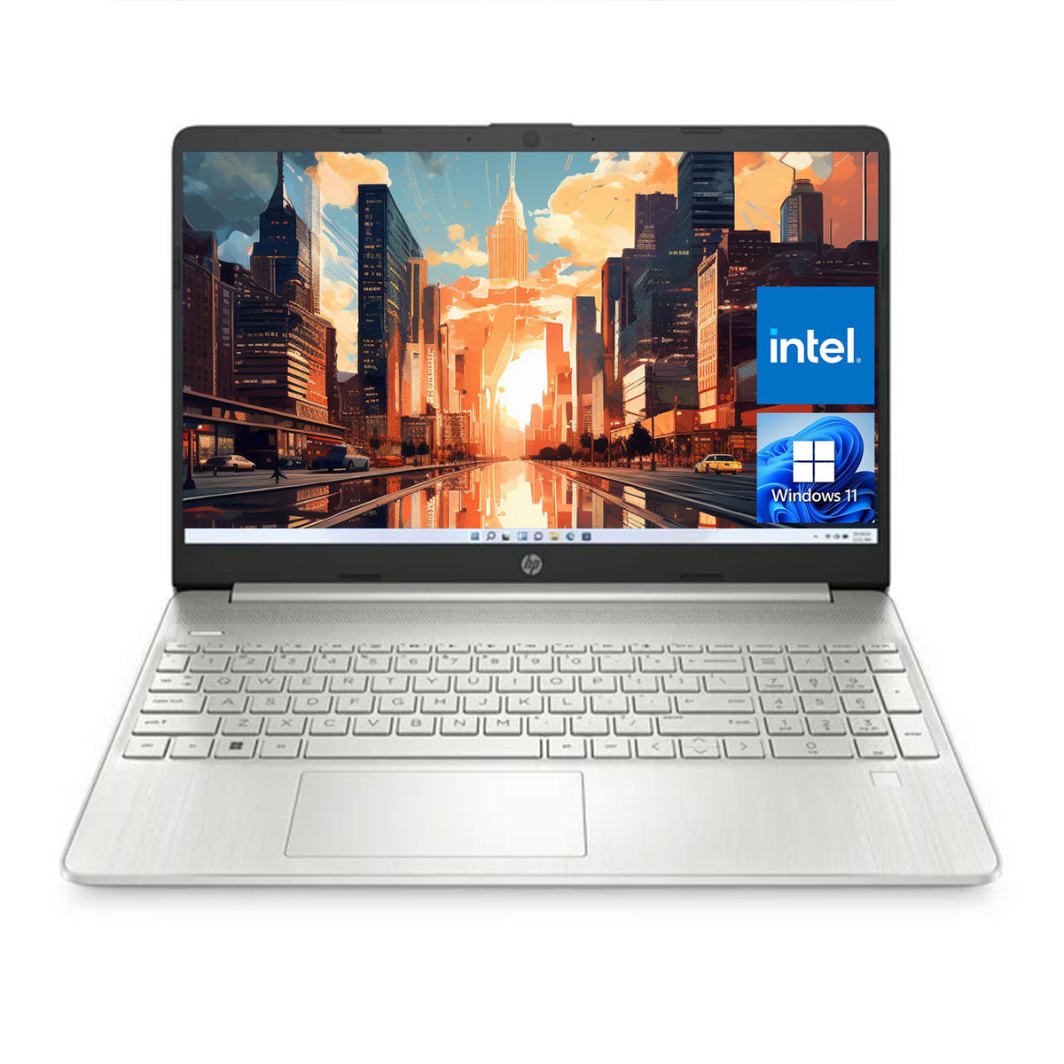 HP Essential 15-dy5131wm Laptop, 15.6" FHD 1920 * 1080 Non-touch 60Hz, Intel Core i3-1215U, Intel UHD Graphics, 8GB DDR4 RAM, 256GB PCIe M.2 SSD, Wi-Fi 5, Windows 11 Home, Silver