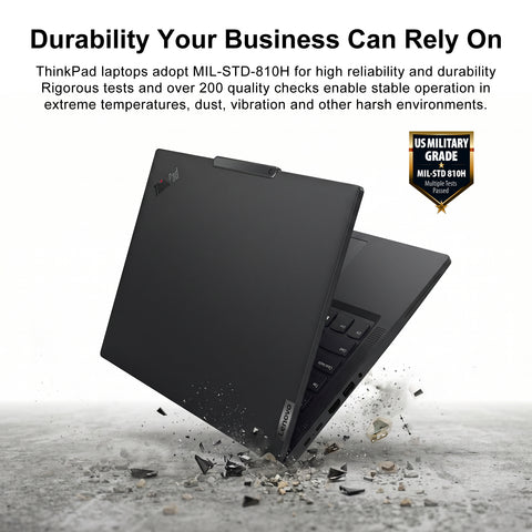 Lenovo ThinkPad T14 14 in FHD+ Touch Business AI Laptop, Intel Core Ultra 5 225U, Intel Graphics, 64GB DDR5, 1TB SSD, Wi-Fi 6, Win11 Pro, Black