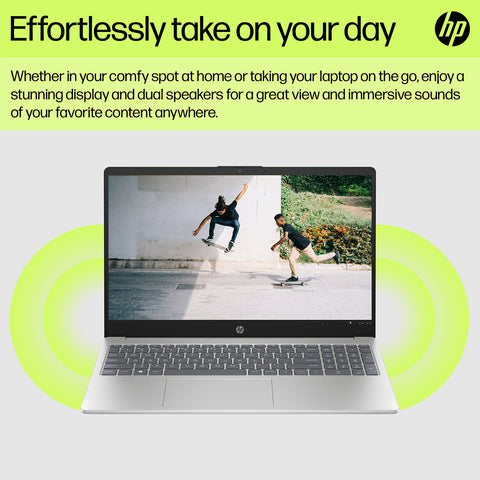 HP Essential 15.6 inches Traditional Laptop AMD Ryzen 7 16GB RAM AMD Radeon Graphics 512GB SSD Storage Windows 11 Home 60Hz - Silver