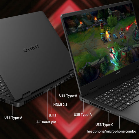 HP Omen 16z-ap000 Gaming Traditional Laptop, 16" WQXGA 2560x1600 Non-touch 240Hz, AMD Ryzen 9 8940HX, NVIDIA GeForce RTX 5070, 32GB DDR5 SODIMM, 2TB PCIe M.2 SSD, Wi-Fi 6, Windows 11 Home, Black