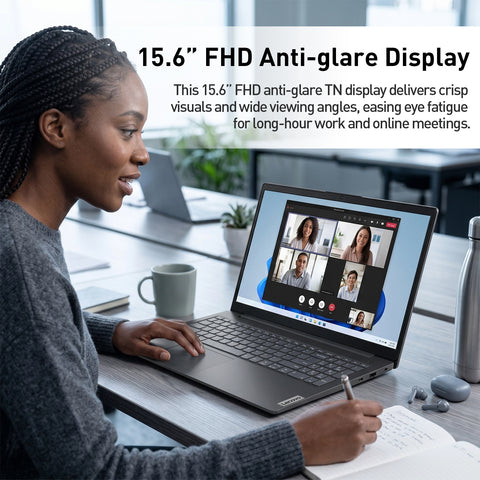 LENOVO V-Series V15 Gen 4 Business Traditional Laptop, 15.6" FHD 1920x1080 Non-touch 60Hz, AMD Ryzen 3 7320U, AMD Radeon Graphics, 16GB Onboard RAM Only, 1TB PCIe M.2 SSD, Wi-Fi 6, Windows 11 Pro, Black