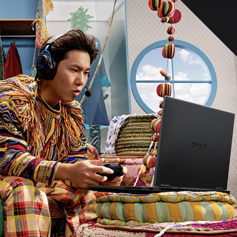 HP Omen 17.3 inches FHD Gaming Traditional Laptop, AMD Ryzen AI 9 365, NVIDIA GeForce RTX 5070, 16GB RAM 1TB SSD, Wi-Fi 6, Windows 11 Home, Black