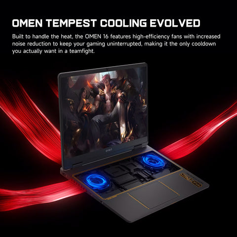 HP Omen 16 inches Traditional Laptop Intel Core i7 64GB RAM NVIDIA GeForce RTX 5070 2TB SSD Storage Windows 11 Home 240Hz - Black