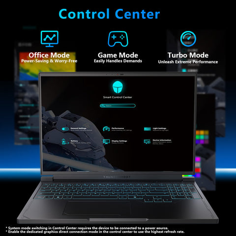 THUNDEROBOT Radiant S 16 16-in Traditional Laptop AMD Ryzen 9 16GB RAM NVIDIA GeForce RTX 5070 1TB SSD Storage Windows 11 Home 300Hz - Black