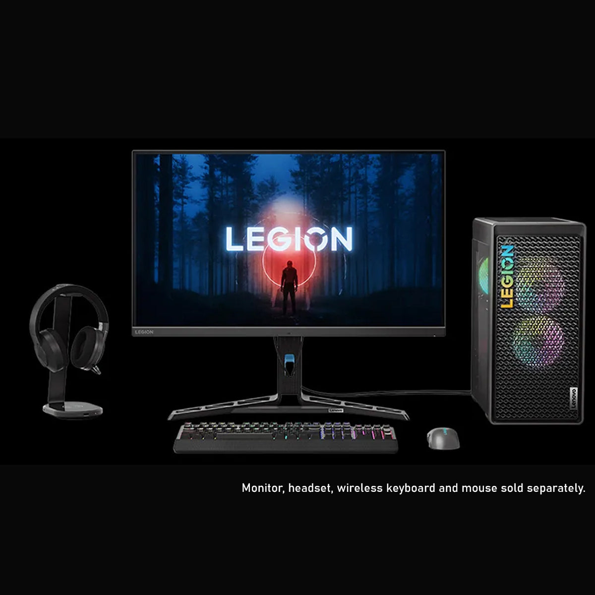 LENOVO Legion T5 Gen 8 Gaming Tower Desktop, Intel Core i7-13700F, NVIDIA GeForce RTX 4060 Ti, 16GB DDR5 UDIMM, 512GB PCIe M.2 SSD + 1TB 3.5" HDD, Wi-Fi 6, Non-backlit Keyboard, Windows 11 Home, Black