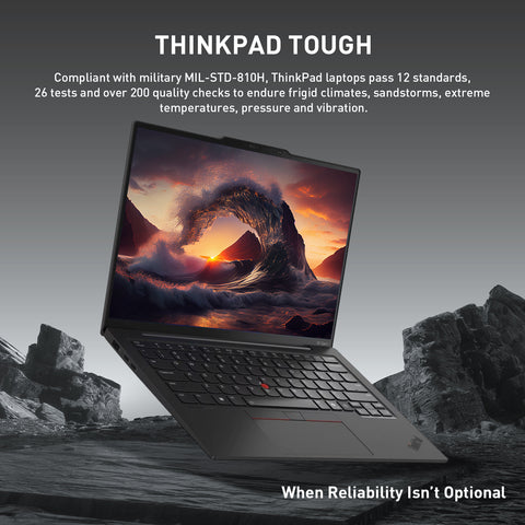 Lenovo ThinkPad X1 Carbon AI 14 in WUXGA Touch Business Laptop, Core Ultra 7 255U, 32GB RAM, 2TB SSD, Wi-Fi 6, Win11 Pro, Black
