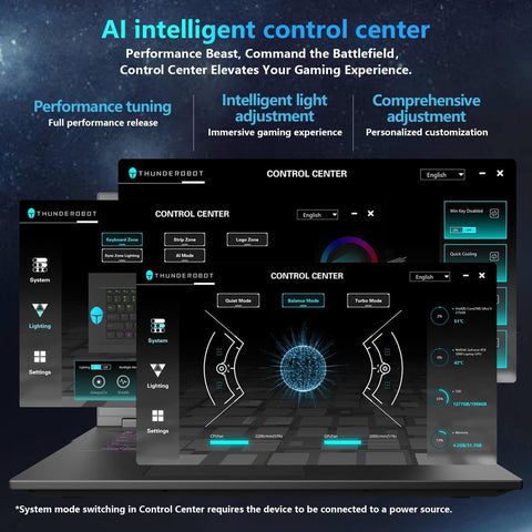 THUNDEROBOT ZERO 18 18 inches Traditional Laptop Intel Core Ultra 9 64GB RAM NVIDIA GeForce RTX 5090 4TB SSD Storage Windows 11 Home 240Hz - Black