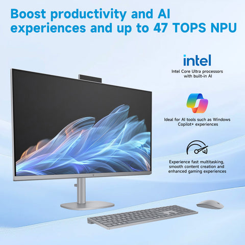 HP OmniStudio X 31.5" All-in-One Intel Core Ultra 7 16GB RAM NVIDIA GeForce RTX 4050 512GB SSD Storage Windows 11 Home 60Hz - Silver
