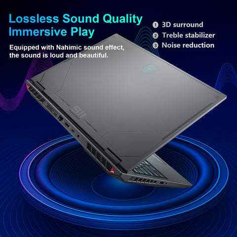 THUNDEROBOT Radiant R16 16 inches Traditional Laptop Intel Core i9 64GB RAM NVIDIA GeForce RTX 5080 4TB SSD Storage Windows 11 Home 300Hz - Black