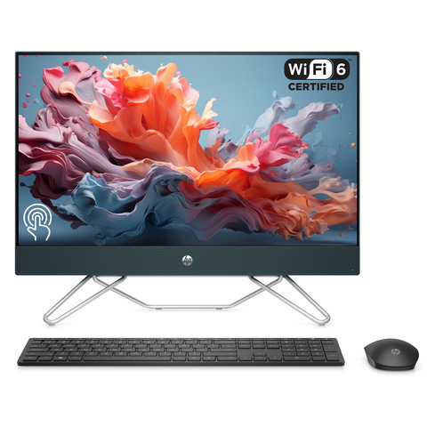 HP 24 All-in-One, 23.8" FHD Touchscreen 60Hz, Intel Pentium Silver J5040, Intel UHD Graphics 605, 8GB DDR4 RAM, 256GB PCIe M.2 SSD, Wi-Fi 6, Windows 11 Home, Starry Forest