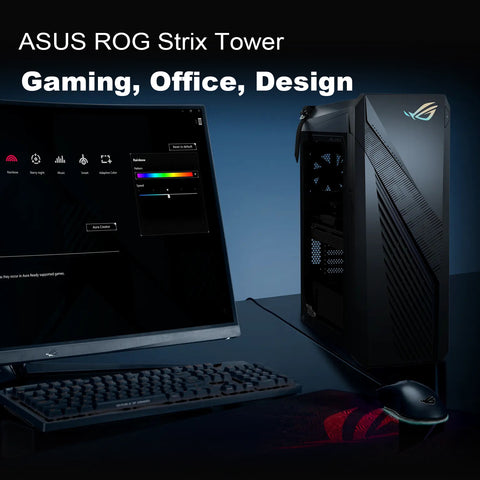 ASUS ROG Strix Tower Desktop Intel Core i7 32GB RAM NVIDIA GeForce RTX 4070 1TB SSD Storage Windows 11 Pro - Grey