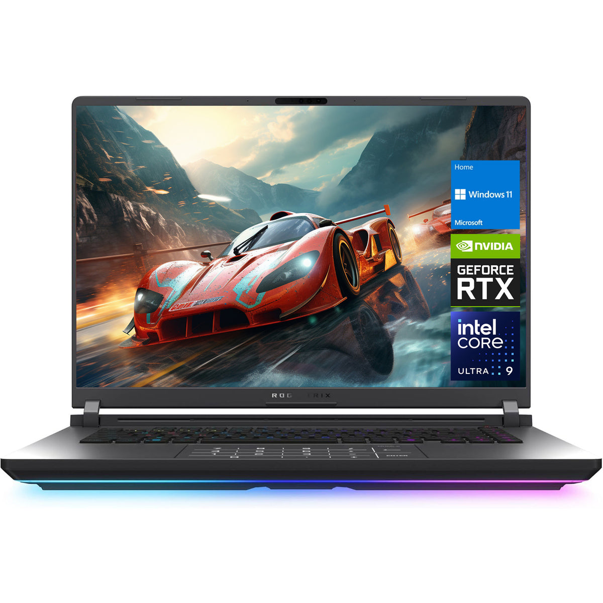 ASUS ROG Strix 16" Traditional Laptop Intel Core Ultra 9 32GB RAM NVIDIA GeForce RTX 5080 1TB SSD Storage Windows 11 Home 240Hz - Grey