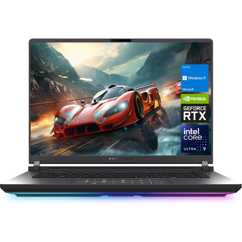ASUS ROG Strix 16" Traditional Laptop Intel Core Ultra 9 32GB RAM NVIDIA GeForce RTX 5080 1TB SSD Storage Windows 11 Home 240Hz - Grey
